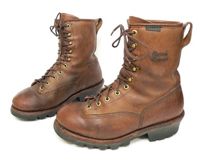 chippewa men's bay apache super logger boot